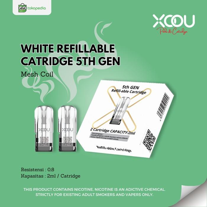 Gambar Xoou 5th Gen Refill-able Catridge Mesh Coil - White dari rinishoes666 undefined Tokopedia