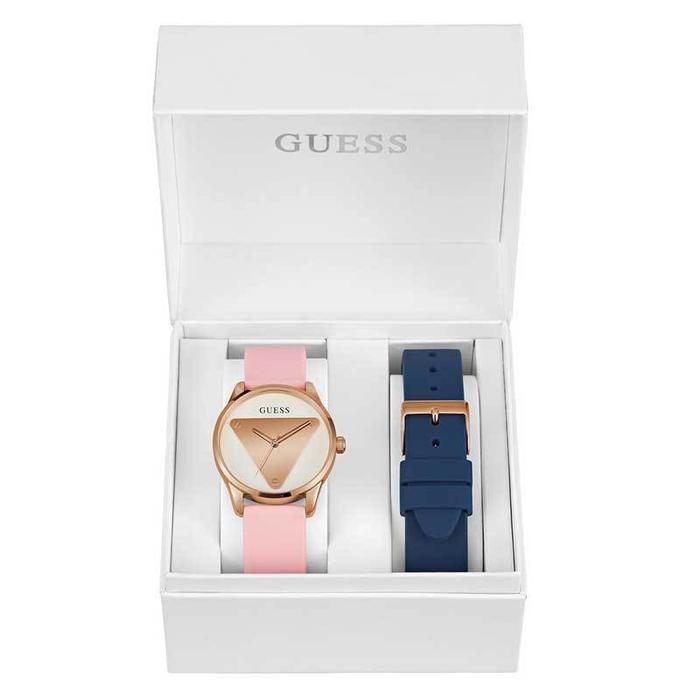 Guess Ladies Watch With Interchangeable Straps Shop Embellished