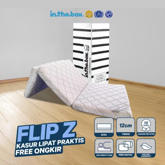 Gambar Kasur Lipat Lantai IN THE BOX Flip Z - Gratis Bantal & Tas Kasur Lipat - 100x200 [terlaris] - 90x200 dari Hayhaven undefined Tokopedia