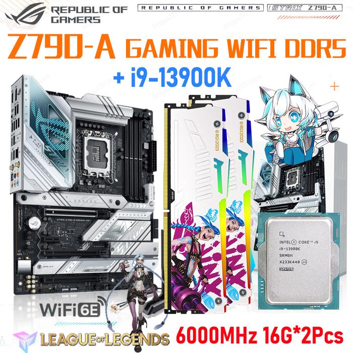 Jual ASUS ROG STRIX Z790 A GAMING WIFI White Motherboard DDR5 LGA