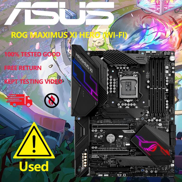 Asus Rog Maximus Xi Hero Wi-fi Motherboard Intel Z390 Socket 1151 Hdmi Ddr4  Atx Motherboard