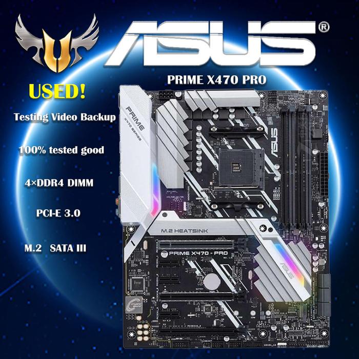 Asus Prime X470 Pro Motherboard With Amd X470 Chip Socket Am4 For Amd  Ryzen7th Gen A-series 4ddr4 Pci-e 30 X M2 Atx