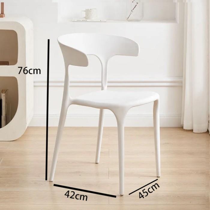 Gambar HEINO Kursi Teras Kursi Cafe Kursi Plastik Nordik Kursi Kopi Kursi Res - Putih * 1 pc dari BUSSET SHOP undefined Tokopedia