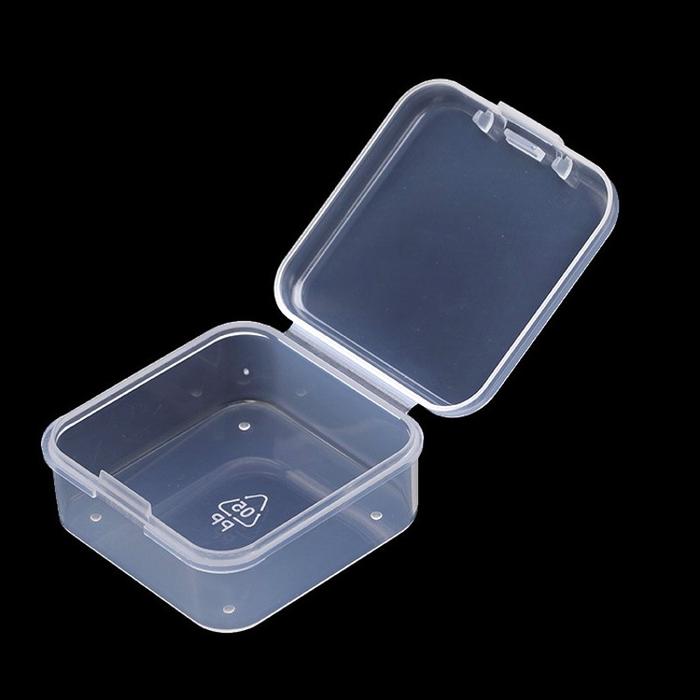 Jual 6Pc Mini Boxes Square Clear Plastic Jewelry Storage Case