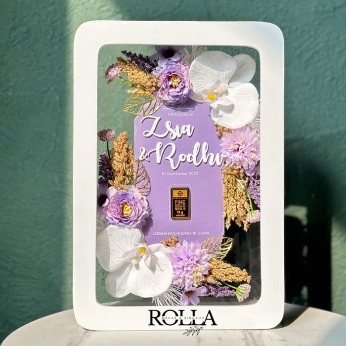 Gambar MAHAR PERNIKAHAN SERI “SUNRISE” 30x20cm - Ungu, NATURAL dari BUSSET SHOP undefined Tokopedia