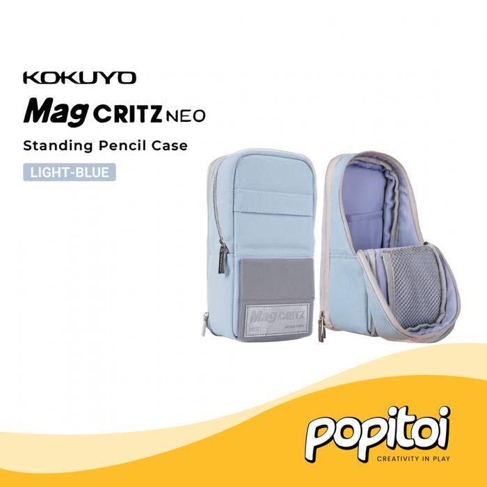 Gambar Kokuyo Mag Critz Neo Large Standing Pencil Case Kotak Pensil Bebas Ongkir - LIGHT-BLUE dari Halal &amp; Co undefined Tokopedia