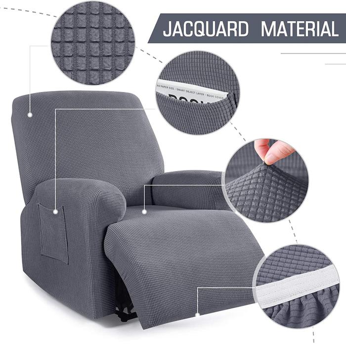Jual Seat Durable Spandex Jacquard Recliner Sofa Stretch Sofa