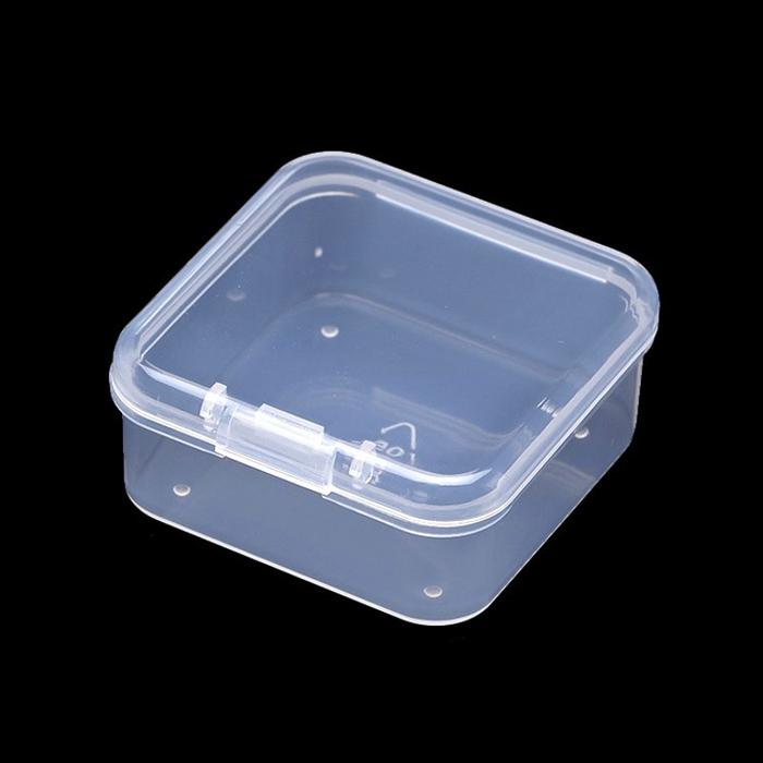 Jual 6Pc Mini Boxes Square Clear Plastic Jewelry Storage Case