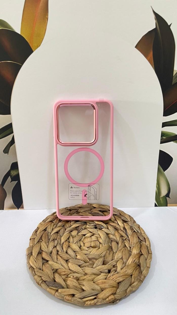Gambar Case Xiaomi Mi 14 Pro SNAPFIT Transparent Shockproof Magnetic Wireless Charger Back Cover Shell - Pink, Xiaomi 14 dari SULADA OFFICIAL undefined Tokopedia