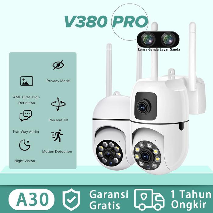 Jual V380 Pro CCTV Outdoor WiFi 6MP Dual Lens Waterproof IP Camera