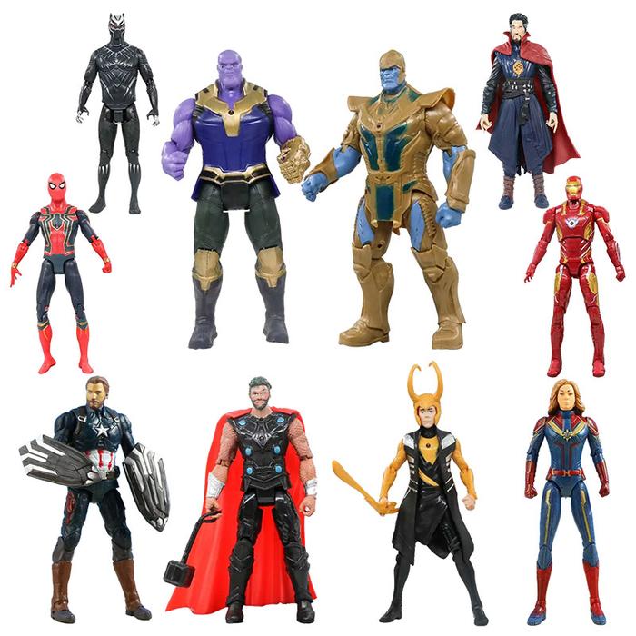 Marvel Avengers Marvel Legends Captain America Hulk Dr Strange Action  Figures Toy Loki Deadpool Thor Thanos Model Dolls Kid Gift