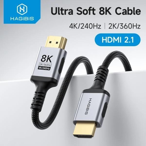 Gambar HAGIBIS 8K HD CABLE HIGH SPEED CORD 4K 240Hz 2K 360Hz 8K 60Hz COMPATIBLE WITH ROKU TV/PS5/HDTV/Xbox/Swit/Laptops - 2M dari SannStorr 33 undefined Tokopedia