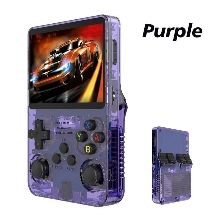 Gambar R36S Retro Handheld Video Game Console Linux IPS Screen 128GB - Ungu dari Experimart undefined Tokopedia