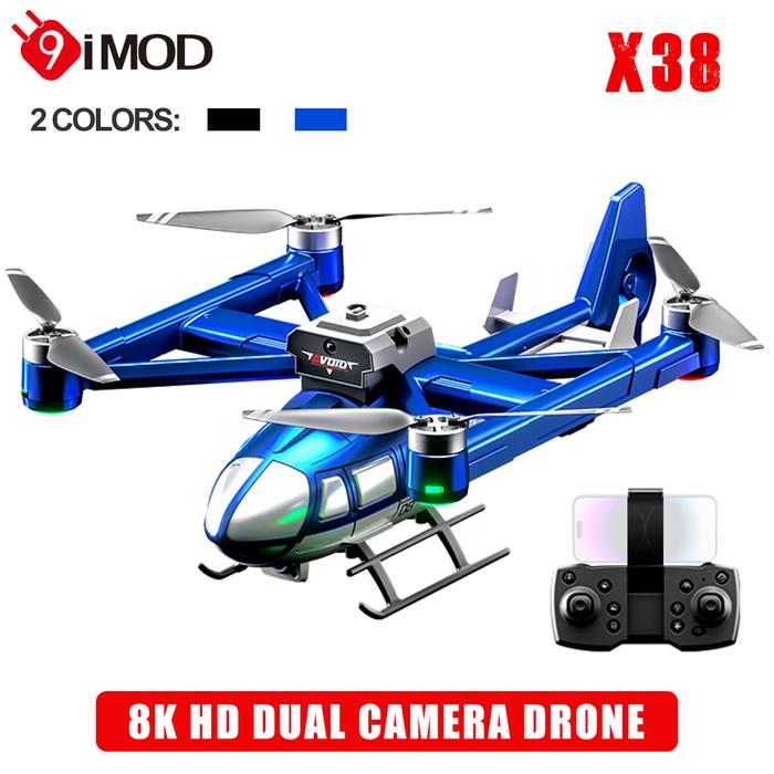 Jual 9IMOD X38 DC-135 RC Drone 8K Dual Camera HD Aerial