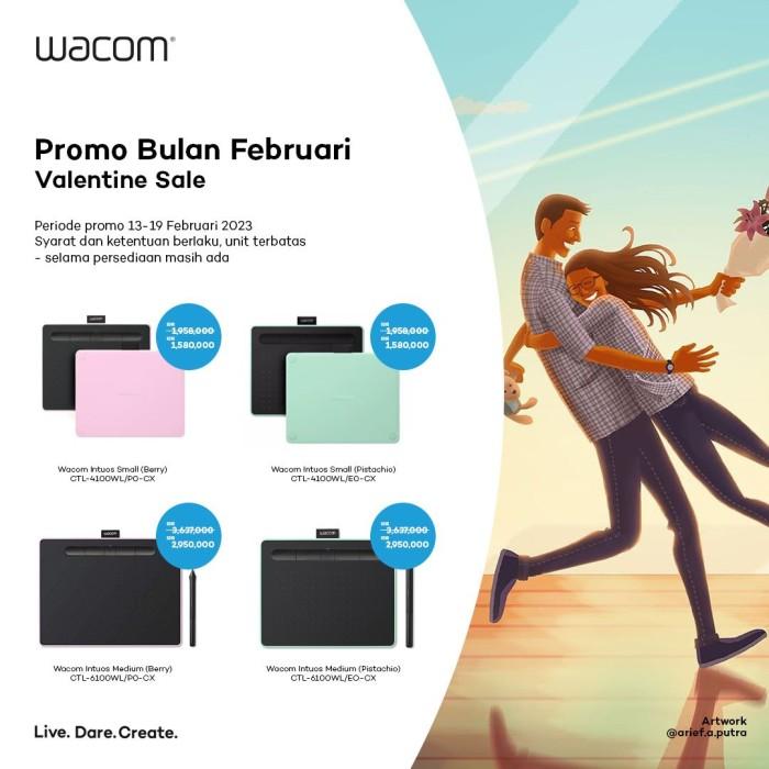 Jual Terlaris Wacom Intuos S Ctl-4100Wl Bluetooth Pen Tablet Ctl