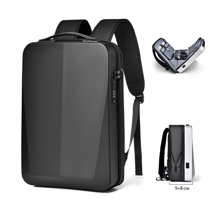 Jual Men's 17 Inch Waterproof Laptop Backpack Expandable Hard