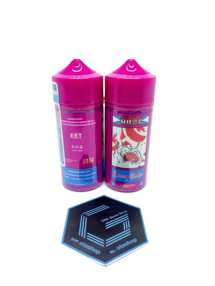 Gambar Tiga Breeze Shake Indo Brew 100Ml 3Mg 6Mg Liquid Strawberry Milkshake Hajiwa - 3mg dari hajiwa undefined Tokopedia