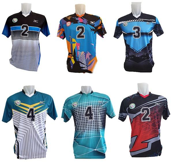 Jual Kaos baju atasan bola voli putra full printing terbaru Kota