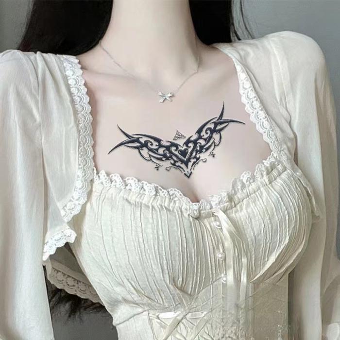 Gambar Devil Dust Net Herbal Juice Semi Permanent Temporary Tattoo Sticker Clavicle Chest Girl Dark Art Fake Tattoo Tatouage Ephemere - 3pc HC579 dari iibbuussaaiimmaahhhh undefined Tokopedia