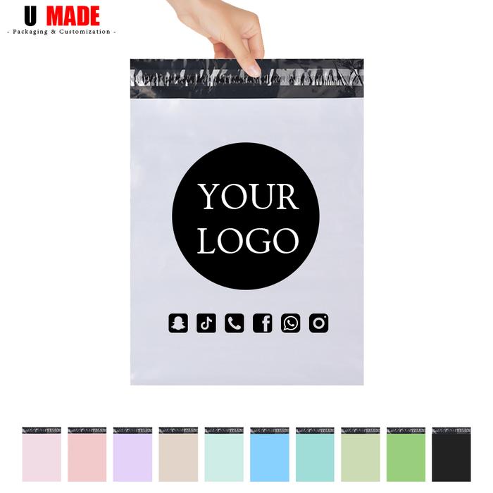 Jual 100pcs Custom Poly Mailer with Logo Self Seal Plastic