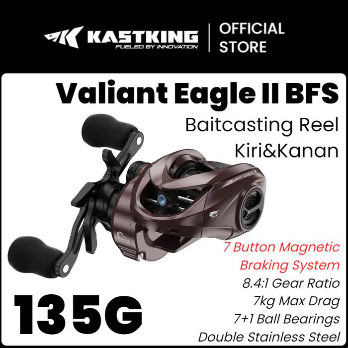 Gambar [OFFICIAL] KASTKING VALIANT EAGLE II BFS REEL BC BAITCASTING REEL PANCING DRAG CLICKER BAIT FINESSE SYSTEM, REEL BC CASTING GULUNGAN PANCING SISTEM UMPAN HALUS 5KG TARIKAN MAKSIMAL 8.4:1 GULUNGAN PANCING KECEPATAN TINGGI UNTUK MEMANCING BASS DAN PIKE - Kiri #Hitam dari karomah cellula undefined 4 Tokopedia