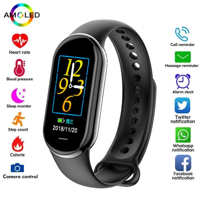 New M8 Band Smart Watch Men Women Smartwatch Heart Rate Sports Fitness  Tracking Bracelet For Mi Smartband Watches