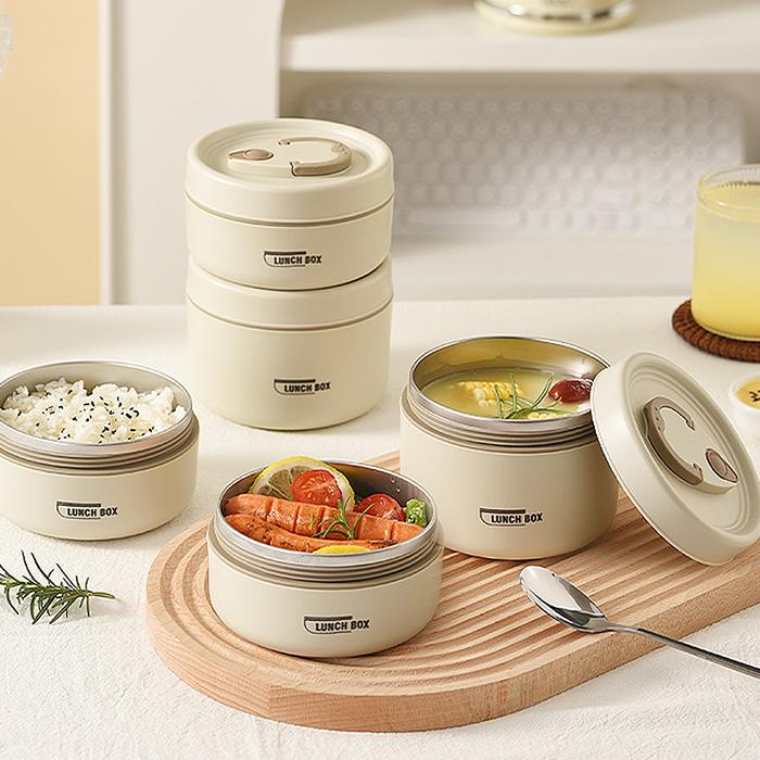 Thermal Bento Lunch Box Portable Stackable Insulated Lunch Container With  Bag Microwave Safe 188 Stainless Steel Food Container