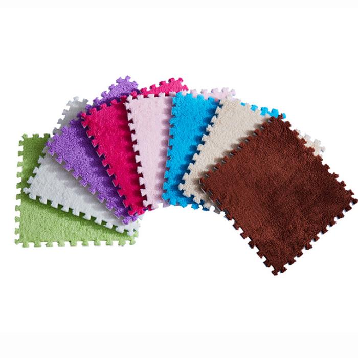 Jual 1Piece Plush Foam Puzzle Kids Rug 30*30*1cm Carpet Split