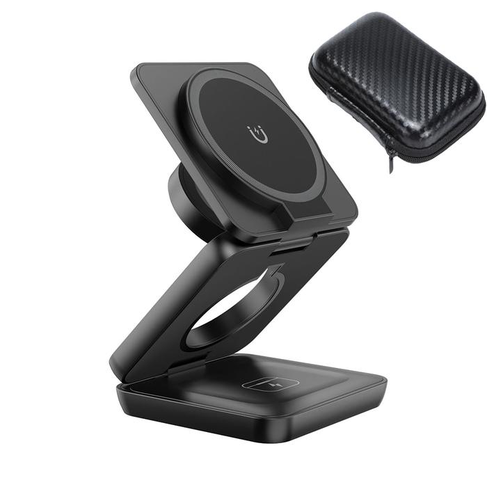 Jual In Foldable Magnetic Wireless Charger Stand Fast Charging