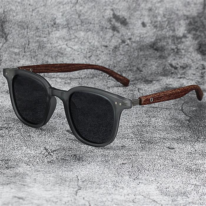 Jual New Men Vintage Wooden Frame Sunglasses Classic Sun Glasses