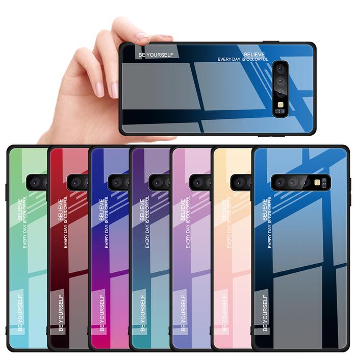 Jual For Samsung Galaxy S10 Plus Case Hard Tempered Glass Fashion