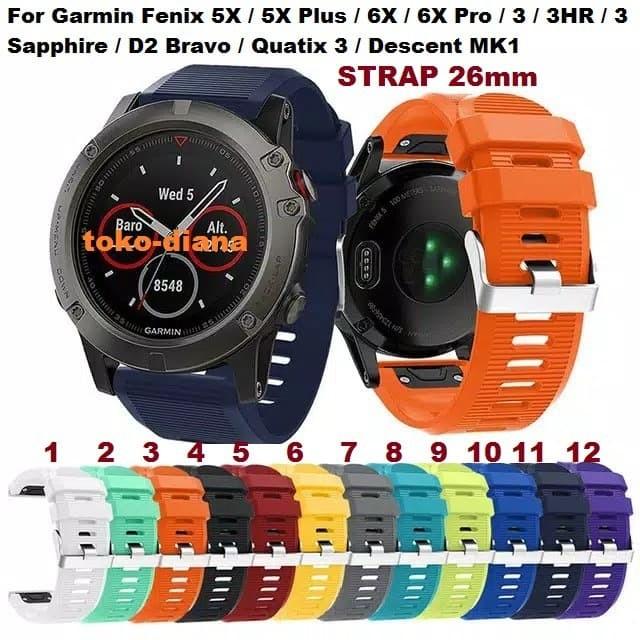Jual STRAP UNTUK GARMIN FENIX 5X 5X PLUS 6X 6X PRO 3HR
