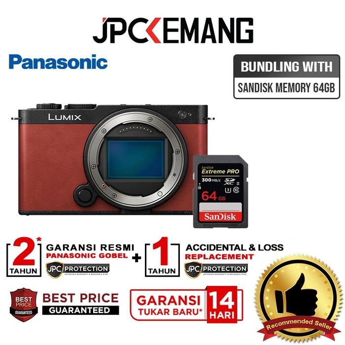 Gambar PANASONIC LUMIX S9 BODY ONLY MIRRORLESS CAMERA LUMIX DC-S9 GARANSI RESMI - Red + 64GB dari lilik14 undefined Tokopedia