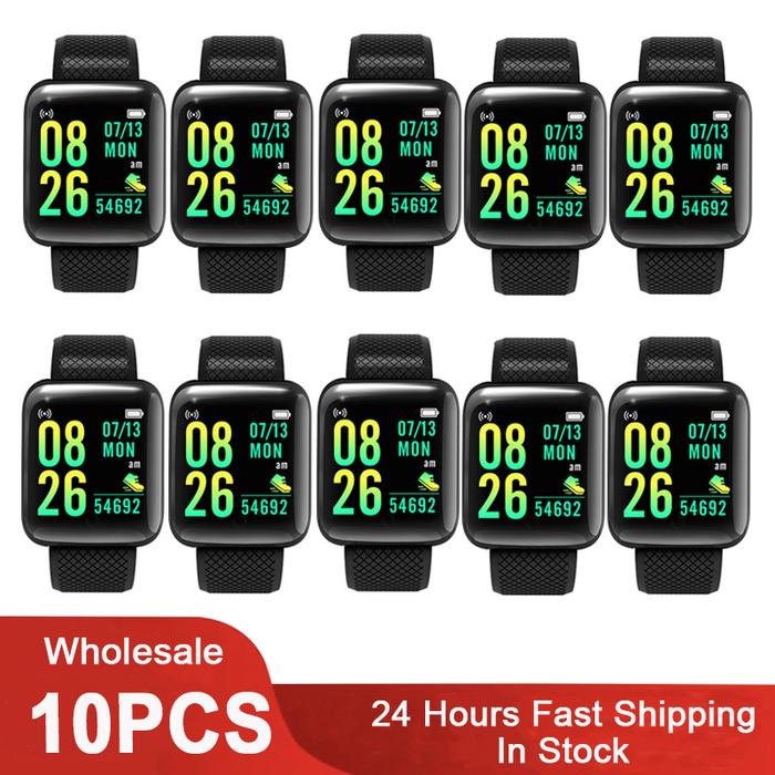 Jual 116 Plus Smart Watch Men Women Bluetooth Bracelet Sport