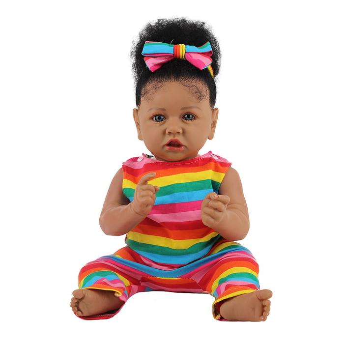 Jual Reborn Baby Dolls African American Silicone Limbs Realistic