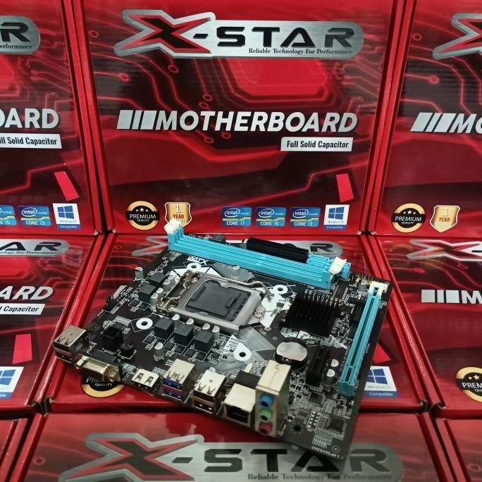 Jual Terlaris Motherboard Intel H55 X-Star Lga 1156 Ready Kab
