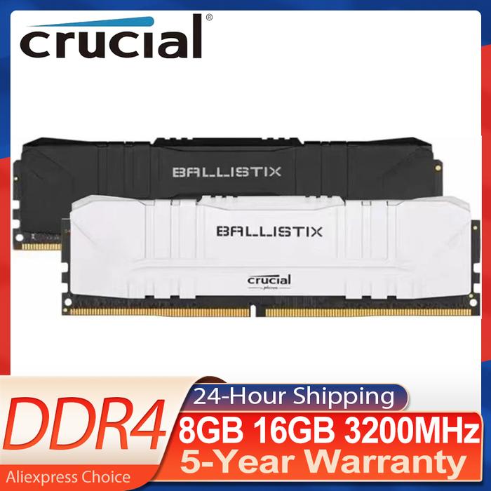 Jual Crucial Ram Desktop DDR4 8GB 16GB 3200MHz 32GB(2x16GB
