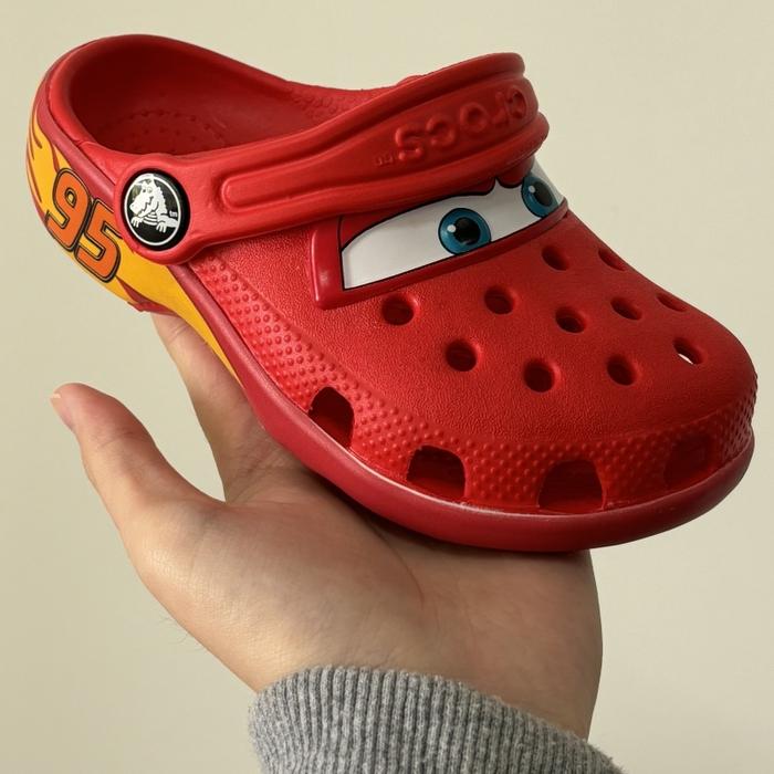 Jual Disney Lightning Mcqueen Pixar Crocs Flashing Light Outdoor