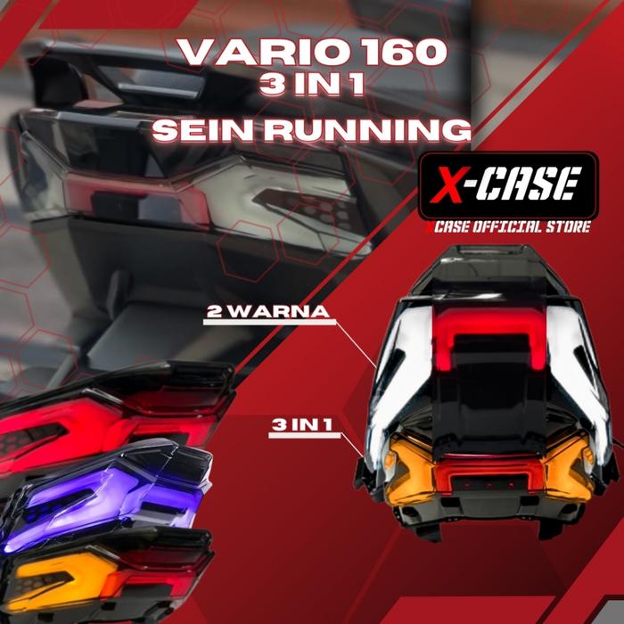 Gambar (LS) X-Case Lampu Wd109 Stoplamp Honda Vario 160 New LAZY RGB Led 3 In 1 Chip Tail Light Turn Signal Langsung Proses dari Laku Shop13 undefined Tokopedia