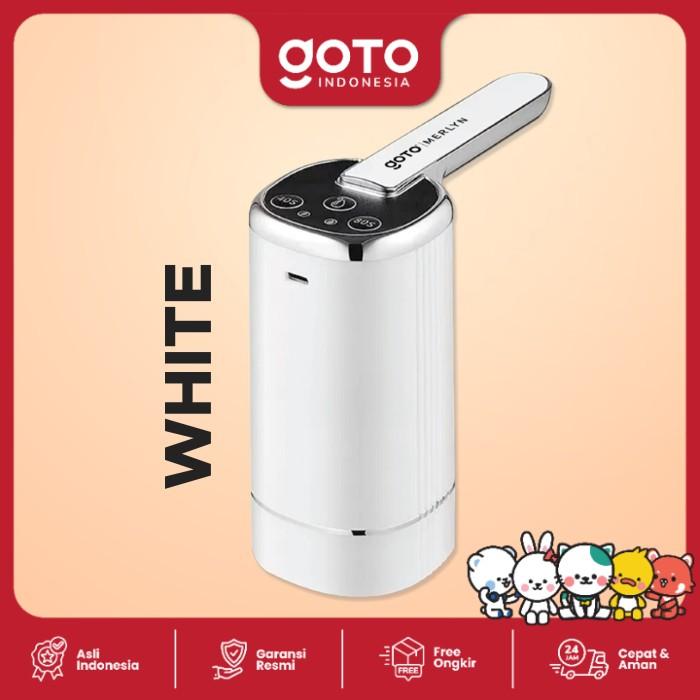 Gambar Goto Merlyn Pompa Galon Lipat Electric Dispenser Air Minum USB Charge - WHITE dari Goto.Indonesia undefined Tokopedia
