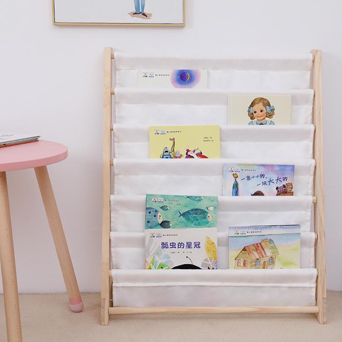 Jual Children Bookshelf Solid Wood Floor Bookcases Simple