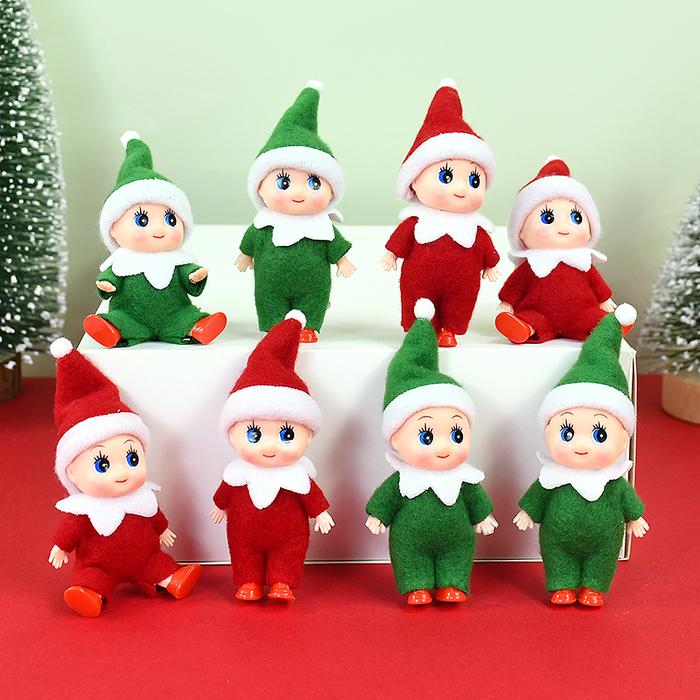 Jual Christmas Mini Baby Elf Cute Tiny Dolls Twins Toddler Doll
