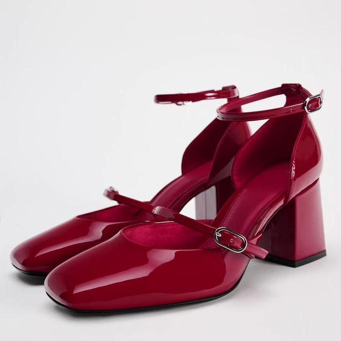 Jual Elegant Dress Women's High Heels Mary Jane Shoes Buckle Strap