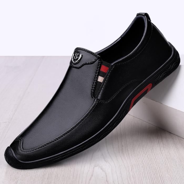Jual Luxury Brand Leather Loafers Slip on Breathable Comfortable