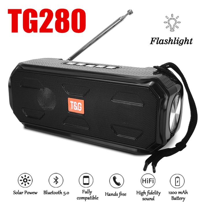 Jual TG280 Solar Power Wireless Speaker TWS Portable Bluetooth