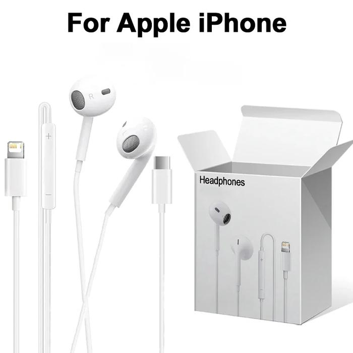 Gambar For Apple Wired Headphones For iPhone 14 13 12 11 15 Pro Max mini Earphones X XS XR 8 PIus SE Bluetooth Earbud dari iibbuulliidstiiaawwatti undefined Tokopedia