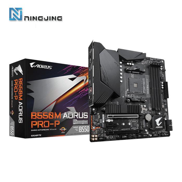 Gigabyte B550m Aorus Pro-p Amd B550 Aorus Motherboard With 102 Phases Pcie  40 X16 25gbe Lan Rgb Fusion 20 Q-flash Plus