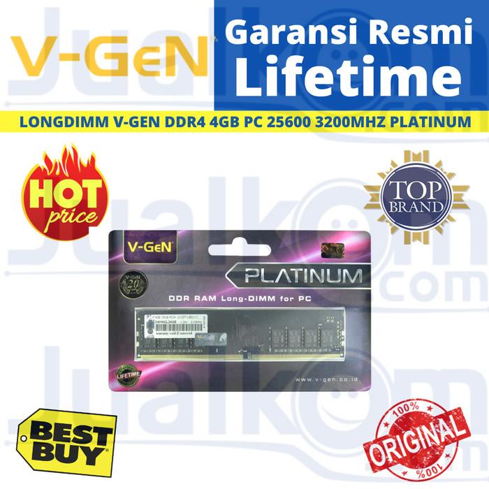 Jual Diskon Ram V-Gen Platinum Ddr4 4Gb 3200 Pc 25600 Longdimm