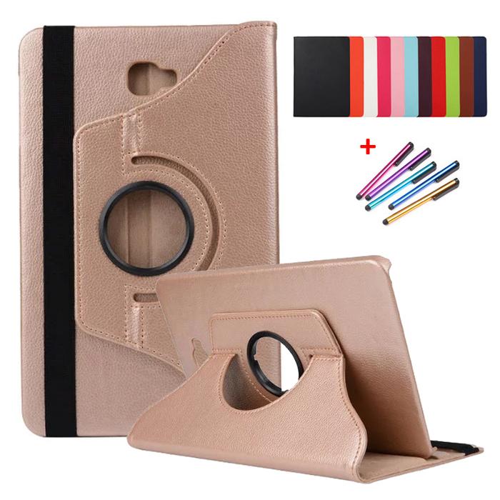 Gambar For Funda Samsung Galaxy Tab A 10 1 2016 Case SM-T580 T585 360 Rotating Stand Tablet For Coque Samsung Tab A A6 10.1 2016 Case dari tokoraimu undefined Tokopedia