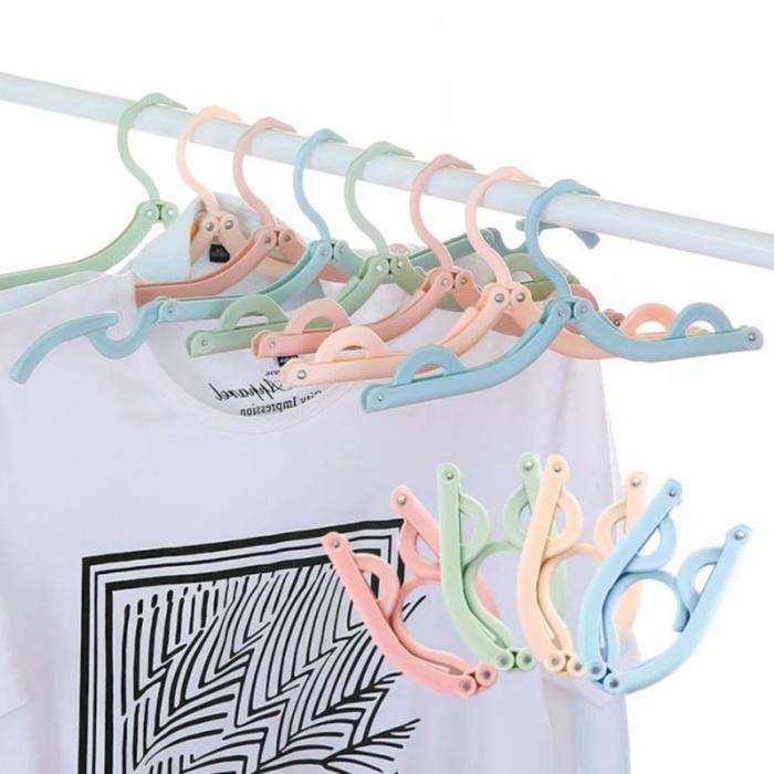 Gambar (SerbaSerbi) Gantungan Baju Lipat Hanger Portable Multifungsi Travelling Anak Jemuran - Hijau dari TK.Serba Serbi undefined Tokopedia